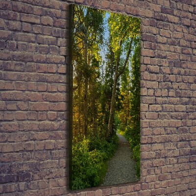 Wall art canvas large Path in the forest