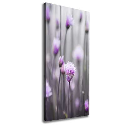 Canvas wall art Chives flowers