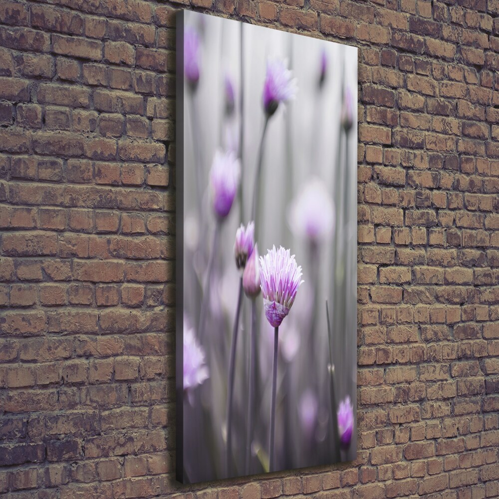 Canvas wall art Chives flowers