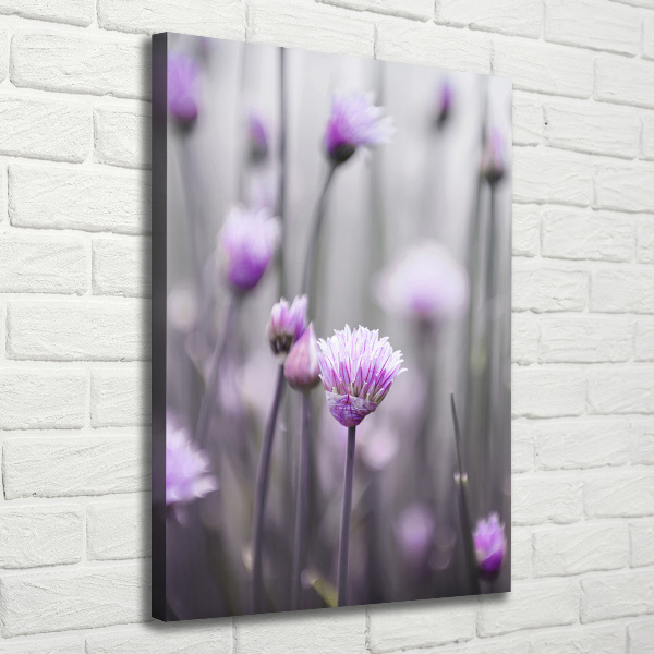 Canvas wall art Chives flowers