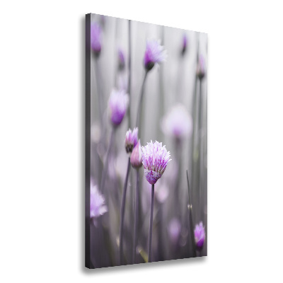 Canvas wall art Chives flowers