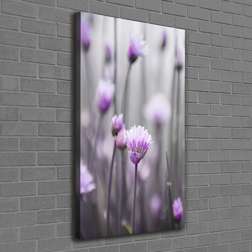 Canvas wall art Chives flowers