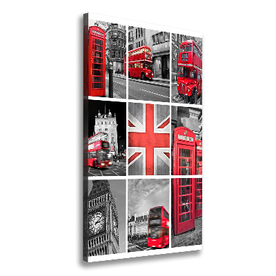 Canvas wall art London collage