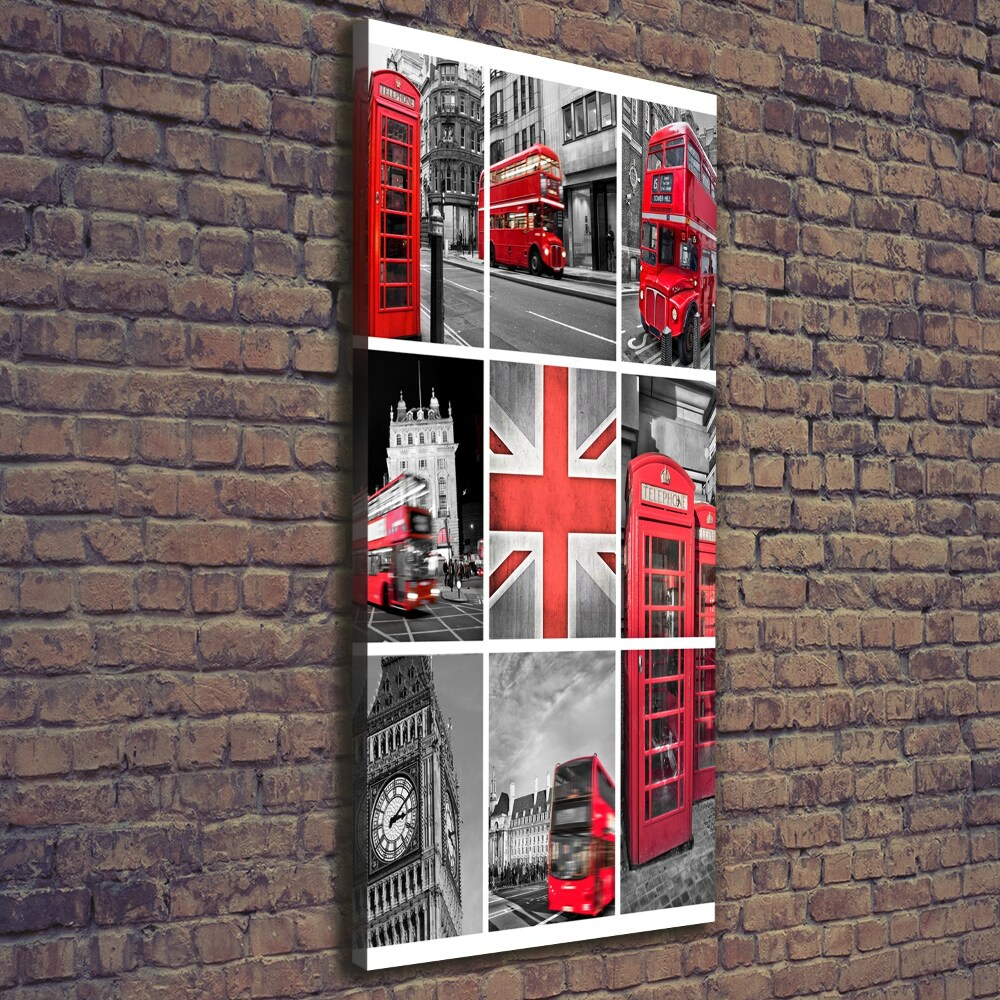 Canvas wall art London collage