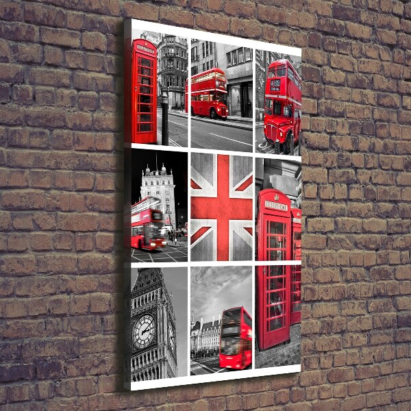 Canvas wall art London collage