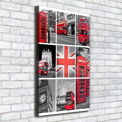 Canvas wall art London collage