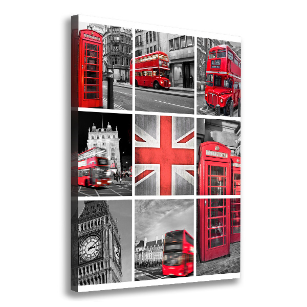 Canvas wall art London collage