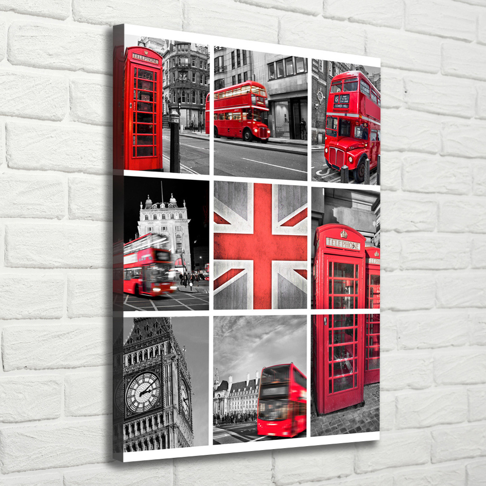 Canvas wall art London collage