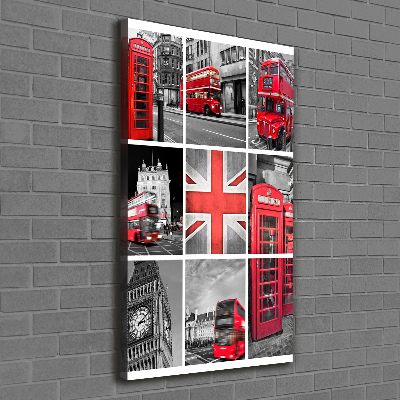 Canvas wall art London collage