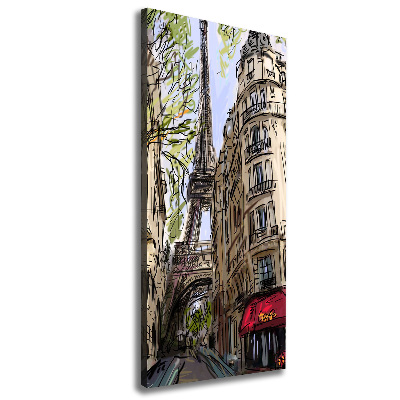 Wall art canvas large Eiffel Paris tower