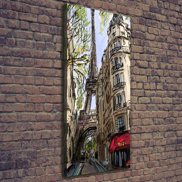 Wall art canvas large Eiffel Paris tower