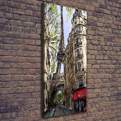 Wall art canvas large Eiffel Paris tower