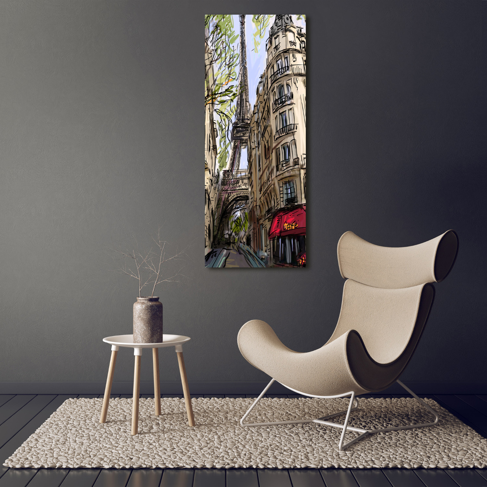 Wall art canvas large Eiffel Paris tower