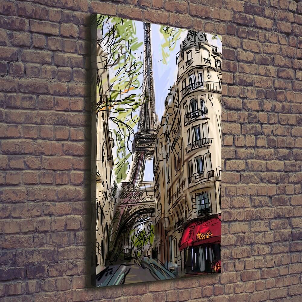 Wall art canvas large Eiffel Paris tower