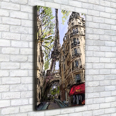 Wall art canvas large Eiffel Paris tower