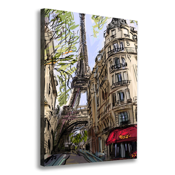 Wall art canvas large Eiffel Paris tower