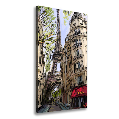 Wall art canvas large Eiffel Paris tower