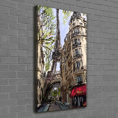 Wall art canvas large Eiffel Paris tower