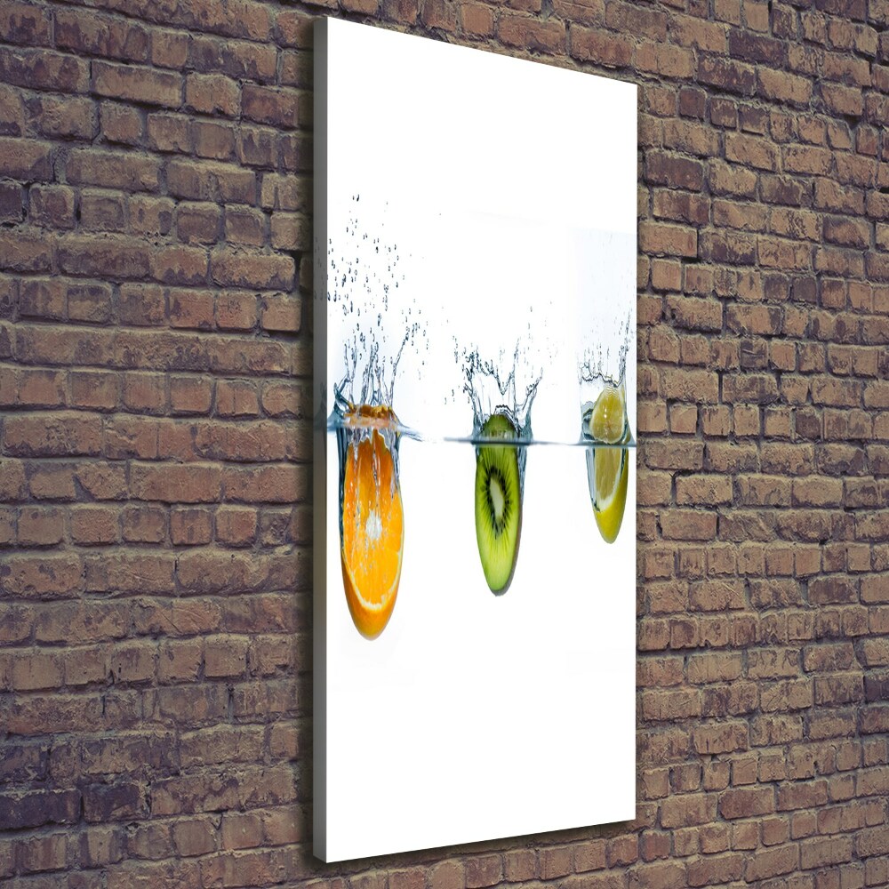 Wall canvas art Fruit underwater