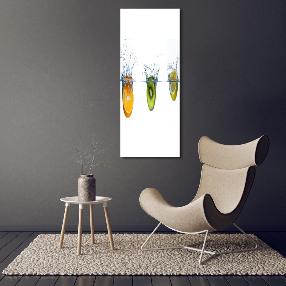 Wall canvas art Fruit underwater