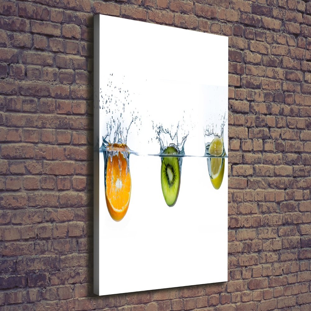 Wall canvas art Fruit underwater