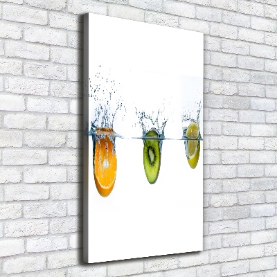 Wall canvas art Fruit underwater