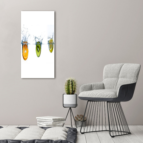 Wall canvas art Fruit underwater