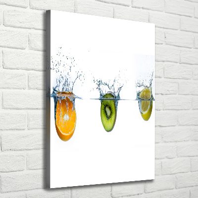 Wall canvas art Fruit underwater