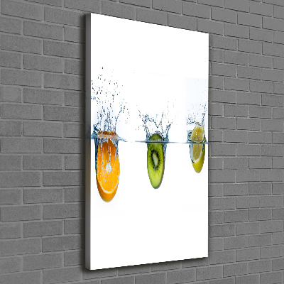 Wall canvas art Fruit underwater