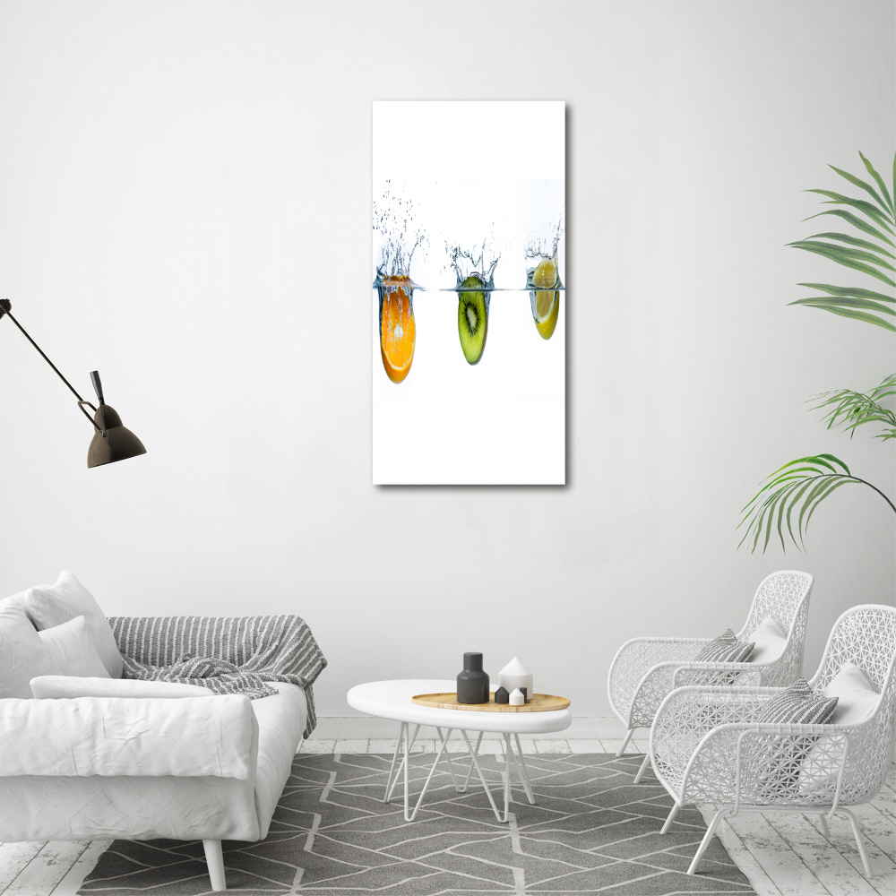 Wall canvas art Fruit underwater