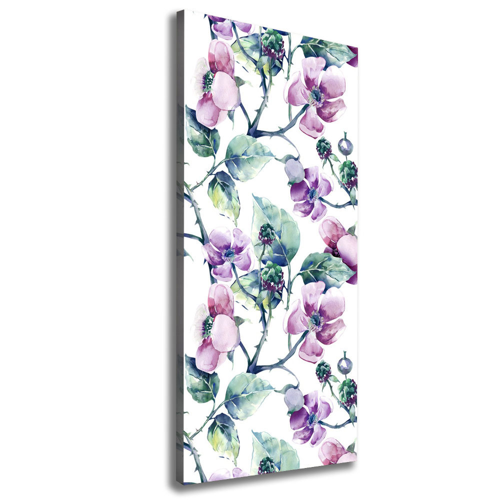 Large canvas wall art Blackberry flowers