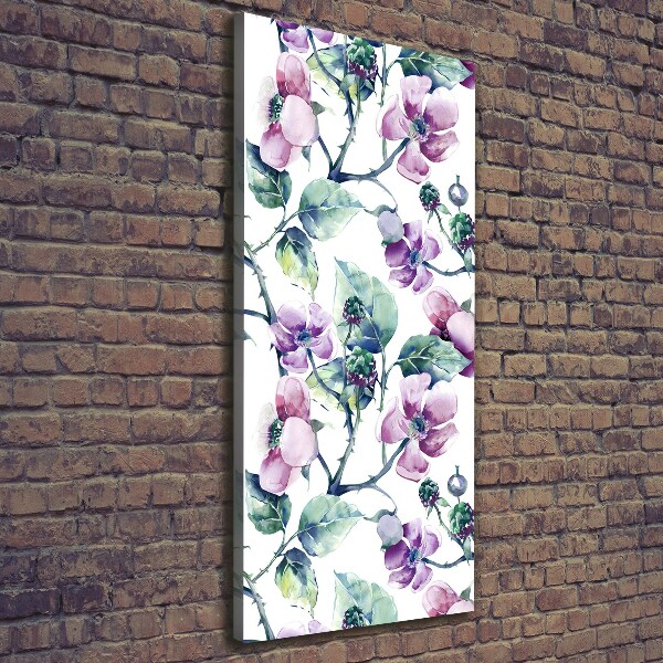 Large canvas wall art Blackberry flowers