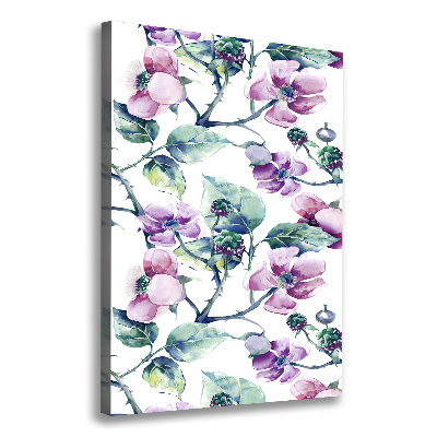 Large canvas wall art Blackberry flowers