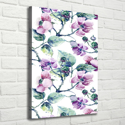 Large canvas wall art Blackberry flowers