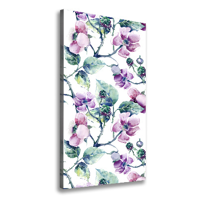 Large canvas wall art Blackberry flowers