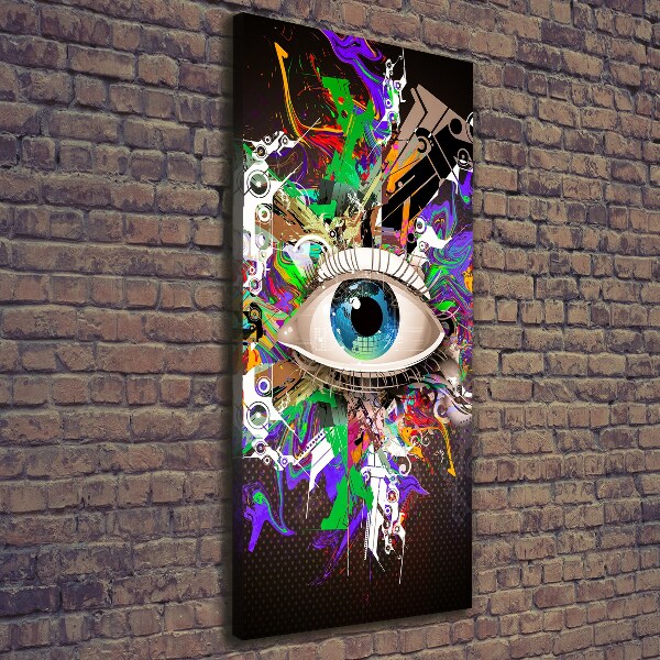 Wall art canvas large Eye abstraction