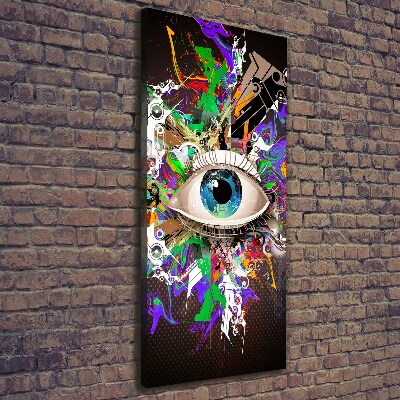 Wall art canvas large Eye abstraction