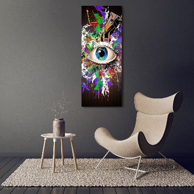 Wall art canvas large Eye abstraction