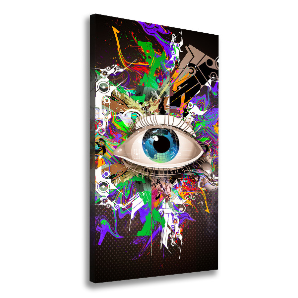 Wall art canvas large Eye abstraction