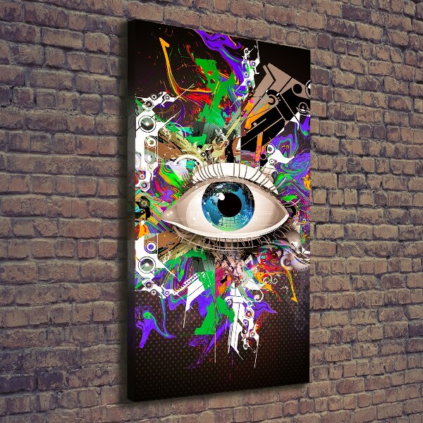 Wall art canvas large Eye abstraction