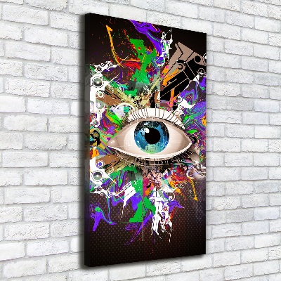 Wall art canvas large Eye abstraction