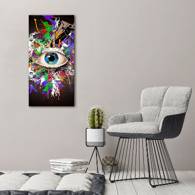 Wall art canvas large Eye abstraction