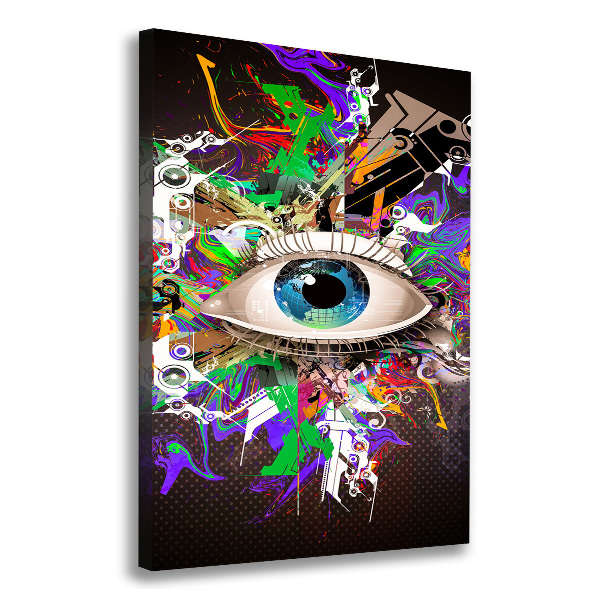 Wall art canvas large Eye abstraction