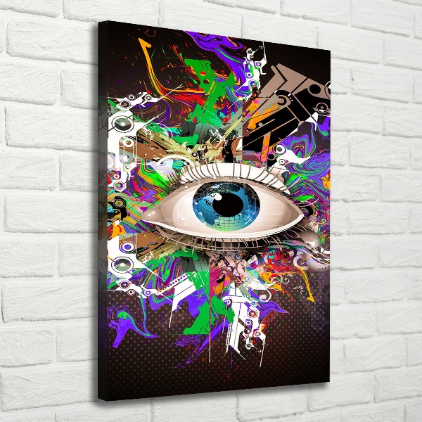 Wall art canvas large Eye abstraction