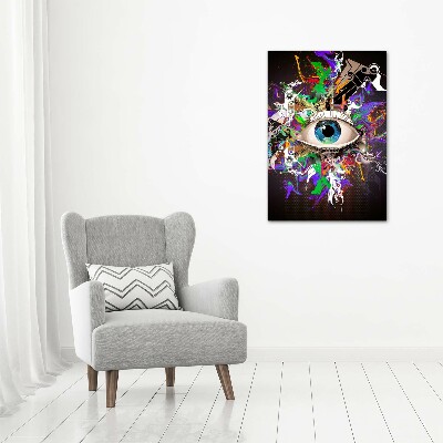 Wall art canvas large Eye abstraction