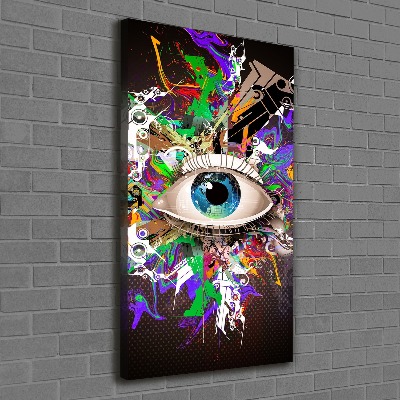 Wall art canvas large Eye abstraction