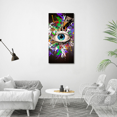 Wall art canvas large Eye abstraction