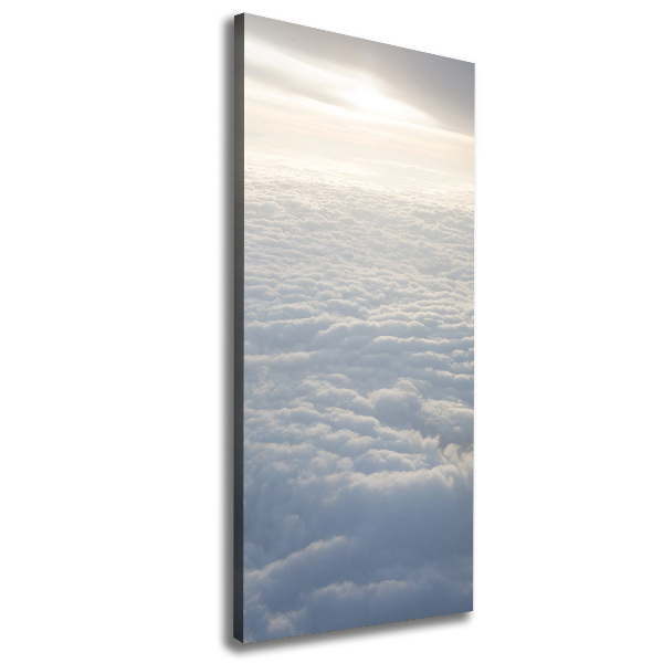 Canvas wall art Flight over the clouds