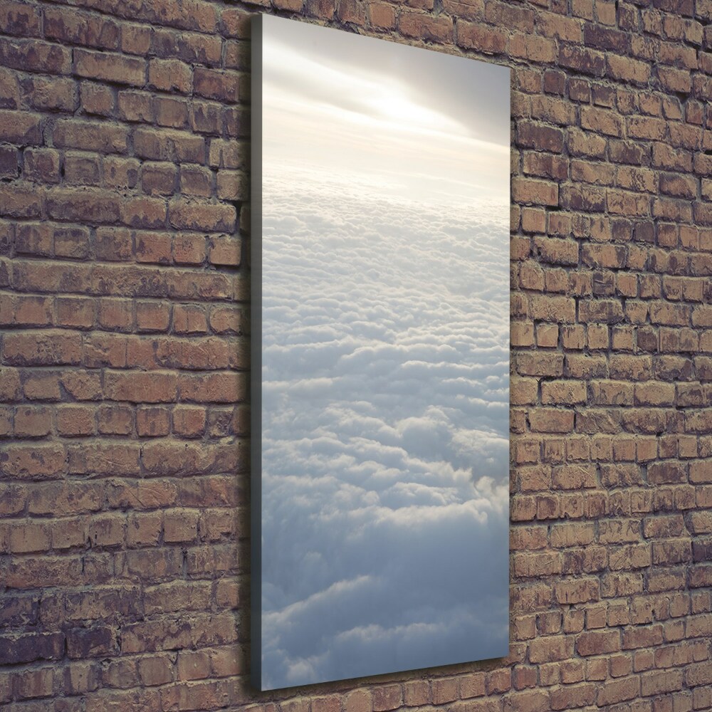 Canvas wall art Flight over the clouds