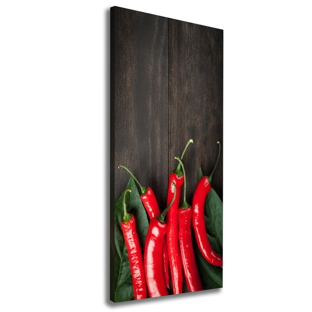 Canvas wall art Chilli peppers